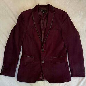 Burgundy Wine Blazer Jacket
